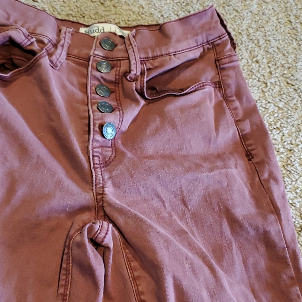 Red high rise mudd jeggings